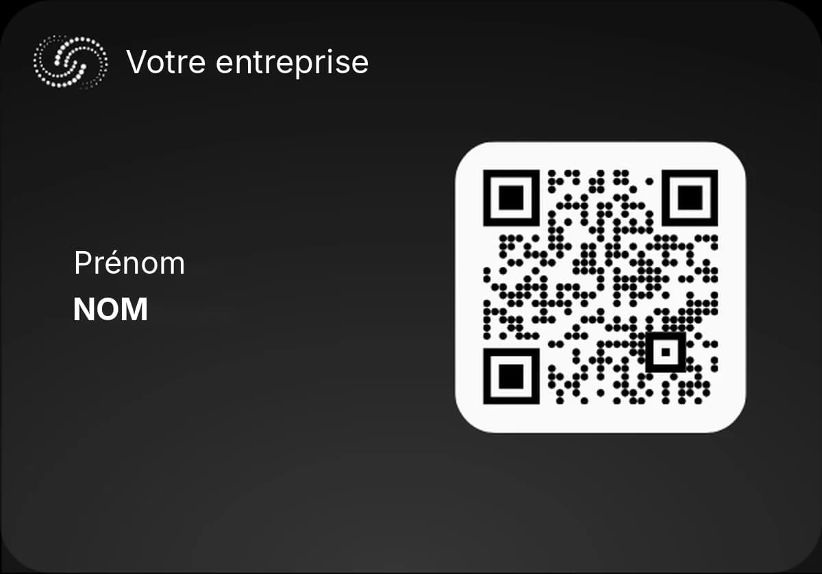 Carte NFC Linko personnalisée, verso