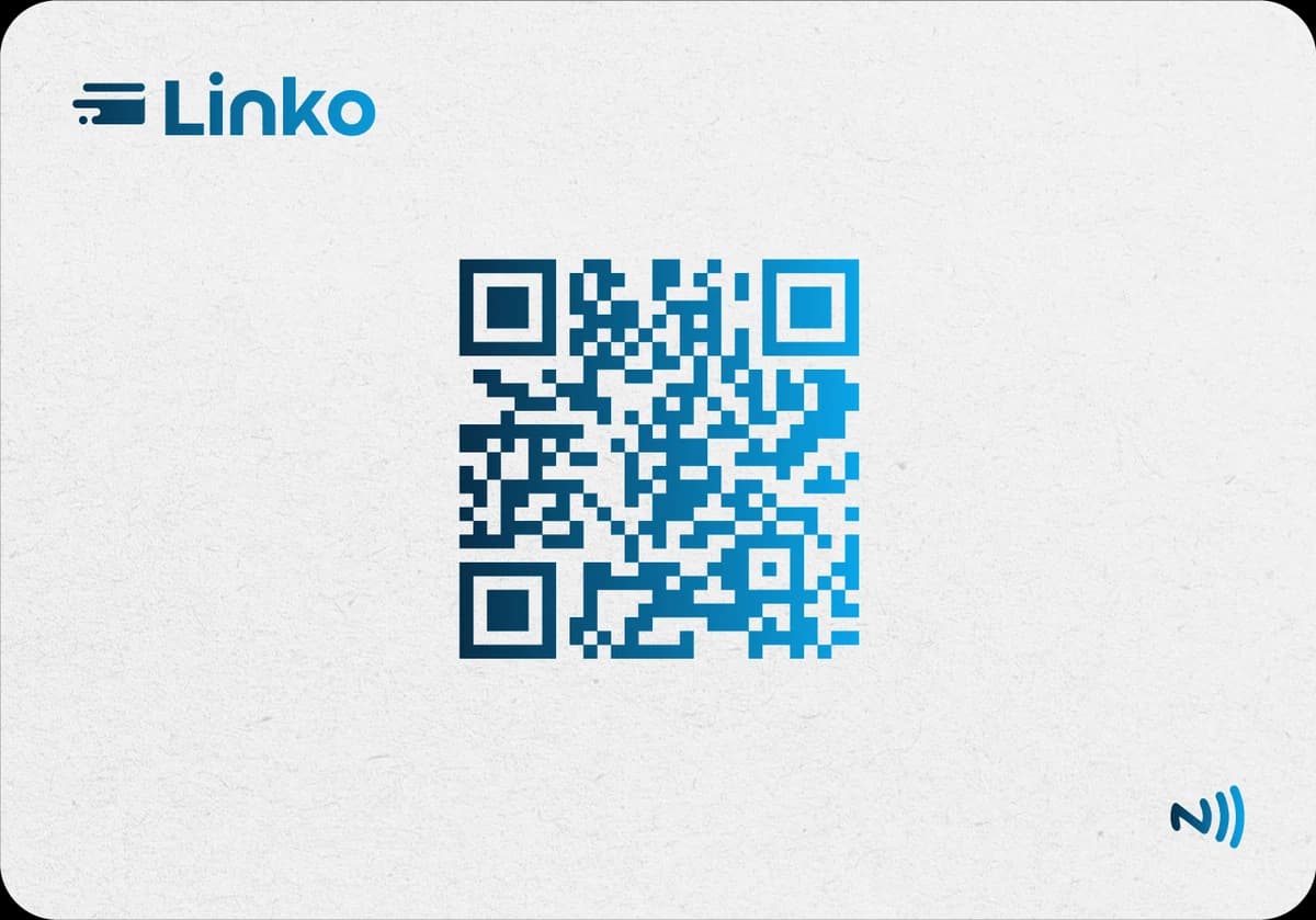 Carte NFC Linko blanche, verso